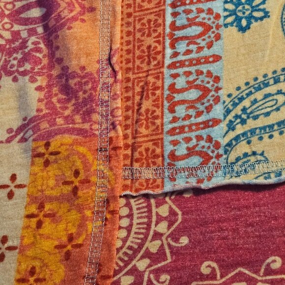 Sundance Woman Patchwork Tank Top Med Boho Artisan Eclectic Cottagecore - Picture 7 of 12